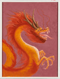 Crimson Imperial Dragon: Supreme Fortune | The Ultimate Masterpiece of LAI’s "Crimson Guardian Beasts Series" | Original Zodiac Dragon Oil Painting