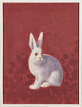 Crimson Jade Rabbit: Auspicious Completion | LAI’s "Crimson Guardian Beasts Series" | Final Zodiac Rabbit Oil Painting